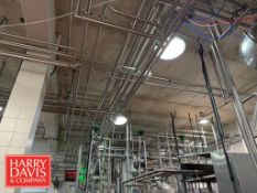 400'+ S/S Pipe with Assorted Sudmo, Air Valves, Actuators, Clamps and Hangers