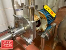 Fristam Centrifugal Pump, Model: with 7.5 HP 3,485 RPM Motor (Subject to BULK BID: Lot 59)