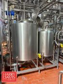 2-Tank Skid: Mounted CIP System, Including: (1) 120 Gallon, (1) 200 Gallon S/S Tank, (16) Tri-Clover