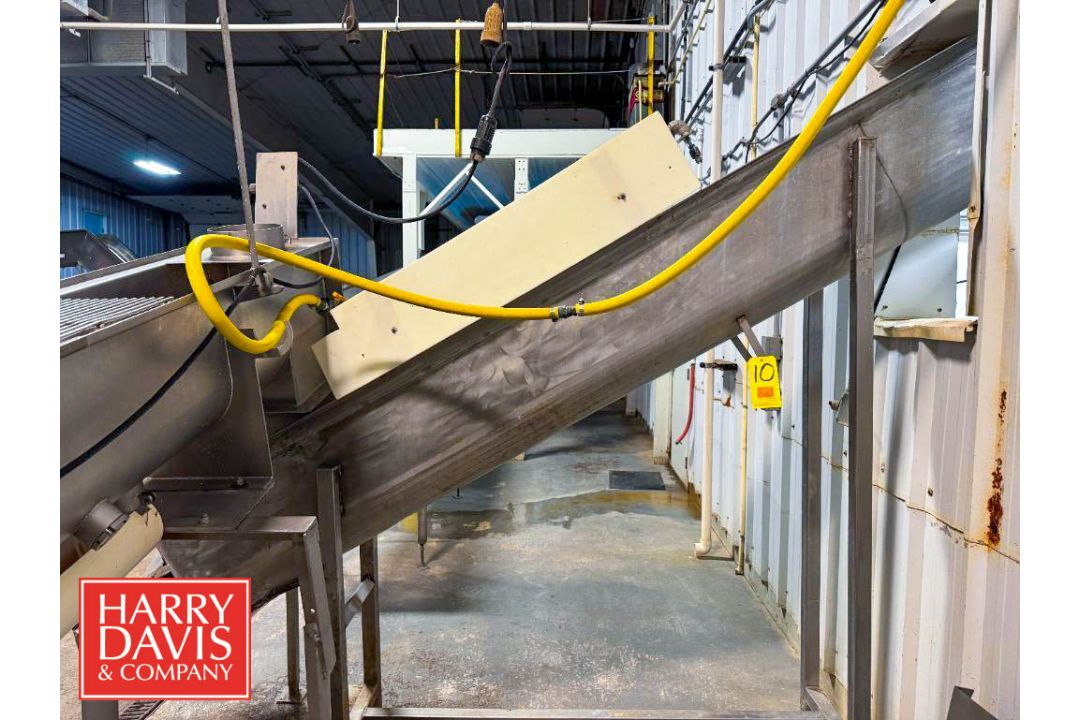 S/S Incline Flighted Screw Auger: 12' x 12.5" (Subject to BULK BID: Lot 6) - Image 1 of 7