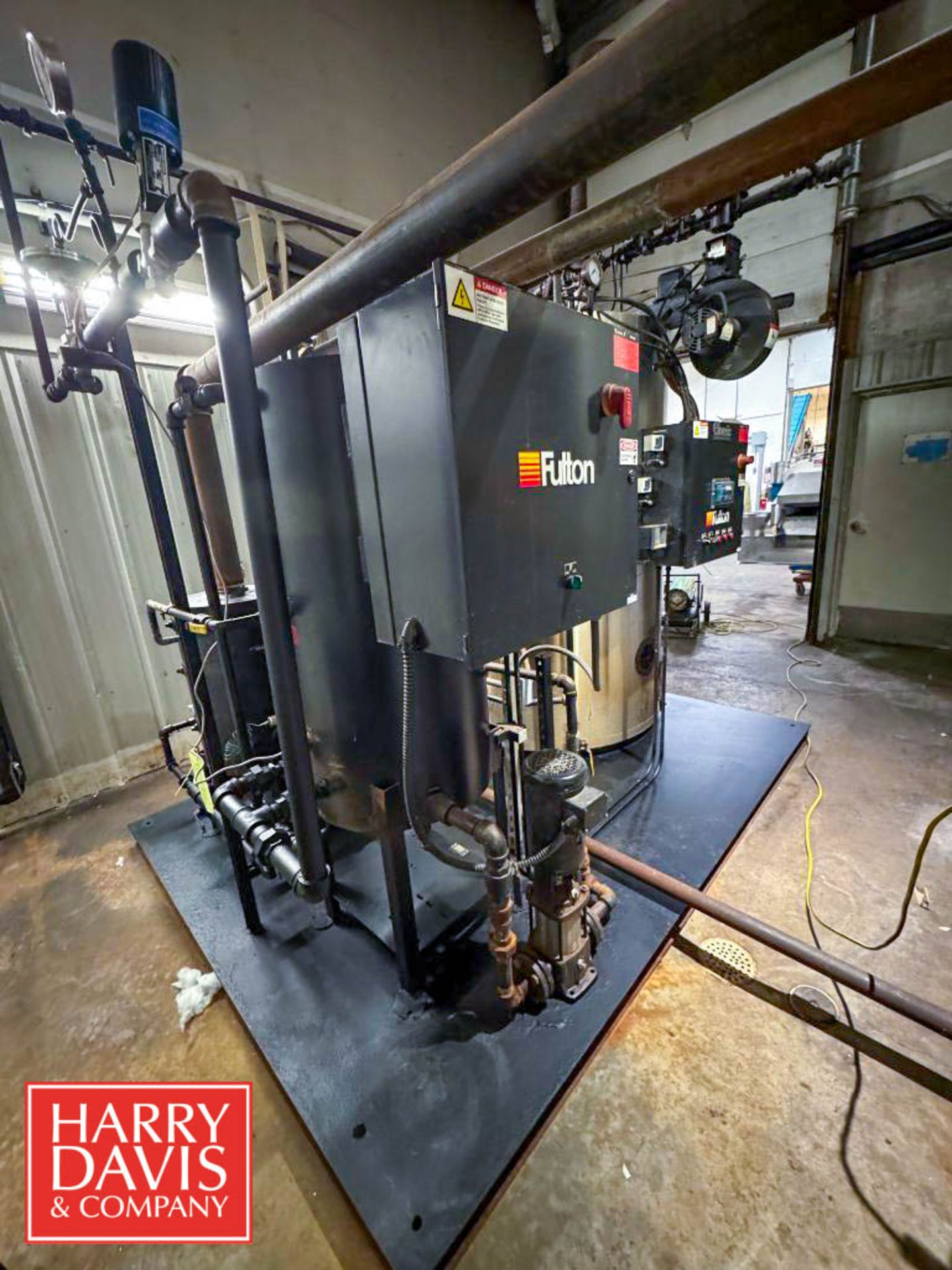 2018 Fulton Natural Gas Steam Boiler, Model: ICS-50, S/N: B03764304 with 40 Gallon Blow Down Tank, - Image 4 of 20