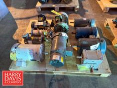 Assorted Motors: .25 HP – 3 HP and Gear Box