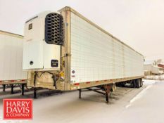 Utility 48’ Tandem Axel Refrigerated with Thermo King Refer Unit, Vin#: 1UYVS24858M327401