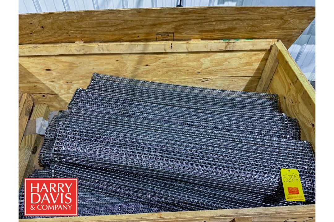 Spare S/S Chain Conveyor, Chain Dimensions: 96'L x 51.1"W, 25 Wire/ft (for Linde Tunnel Freezer) - Image 2 of 3