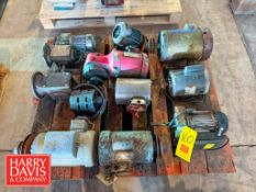 Assorted Motors: .75 HP – 1.5 HP and Gear Box