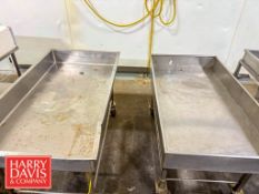 Portable S/S Drain Tables: 5' x 32”