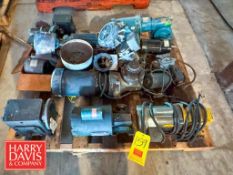 Assorted Motors: .33 HP – 1.5 HP and Gear Box