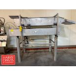 Key Technology Vibratory Conveyor: 6' x 28”, Model: 405-705, S/N: 86-11095-8