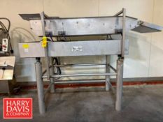 Key Technology Vibratory Conveyor: 6' x 28”, Model: 405-705, S/N: 86-11095-8