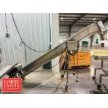 Portable S/S Incline Screw Auger: 10' x 16” (Subject to BULK BID: Lot 43)