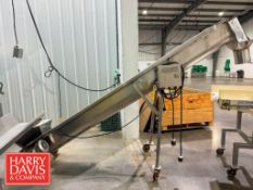 Portable S/S Incline Screw Auger: 10' x 16” (Subject to BULK BID: Lot 43)