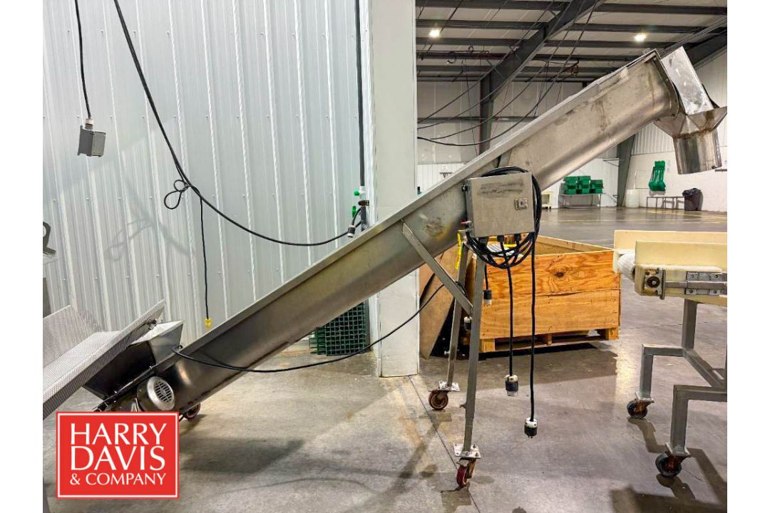 Portable S/S Incline Screw Auger: 10' x 16” (Subject to BULK BID: Lot 43) - Image 1 of 5
