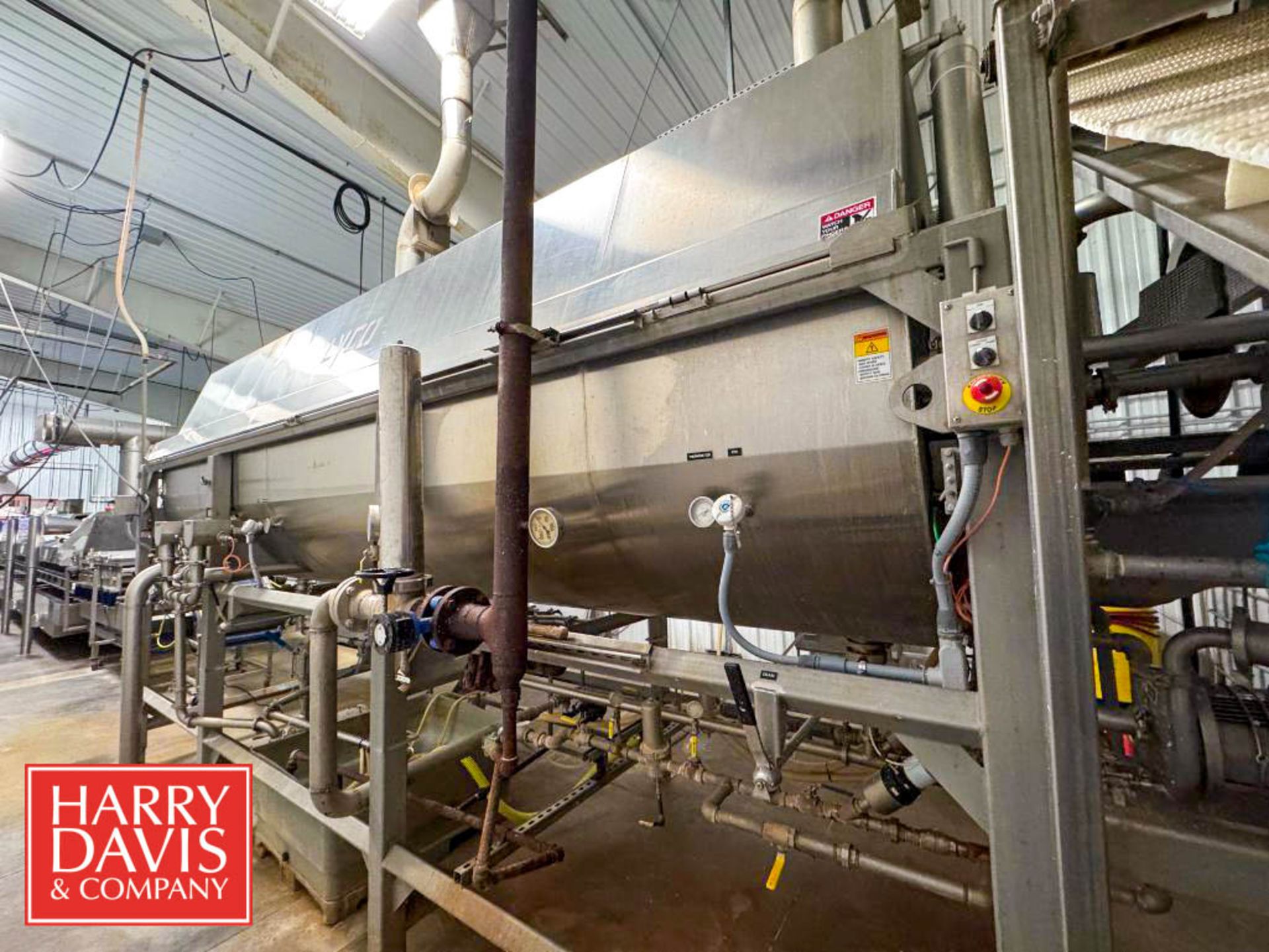 Lyco Blancher: 19' x 7’, Model: Cooker-Cooler, S/N: RDB 6315 77754 with S/S Control Panel with Allen - Image 8 of 15
