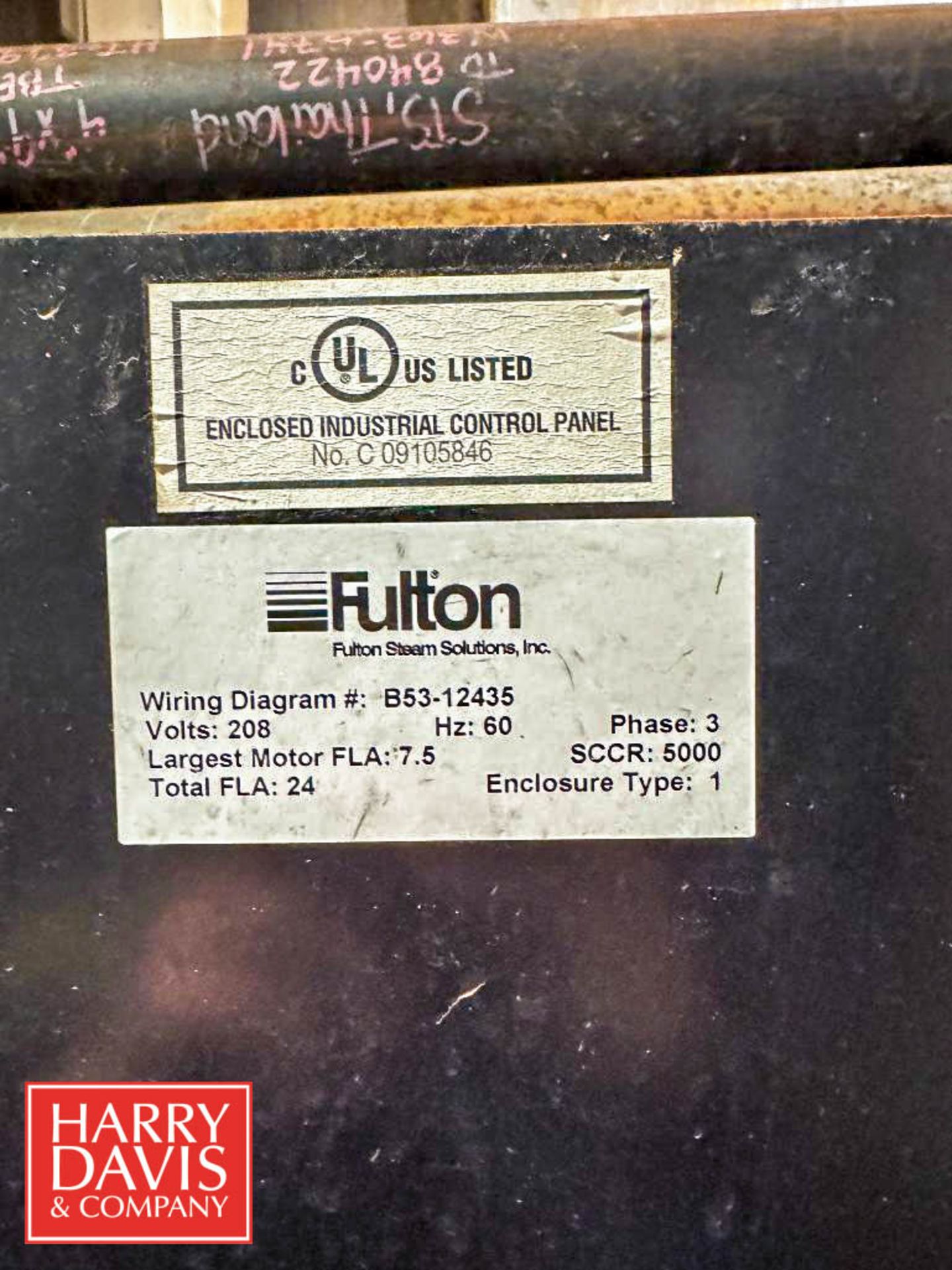 2018 Fulton Natural Gas Steam Boiler, Model: ICS-50, S/N: B03764304 with 40 Gallon Blow Down Tank, - Image 16 of 20