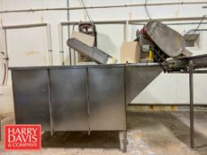 S/S Dip Tank with Elevator Bucket Conveyor: 6' x 5' (Subject to BULK BID: Lot 6)
