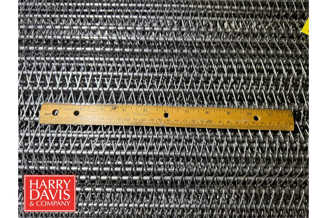 Spare S/S Chain Conveyor, Chain Dimensions: 96'L x 51.1"W, 25 Wire/ft (for Linde Tunnel Freezer) - Image 3 of 3