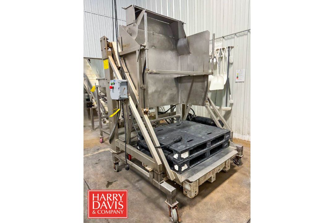 Materials Transportation 3,000 LB Capacity Portable S/S Tote Dumper, Model: LEC, S/N: 4701 (Subject - Image 2 of 8