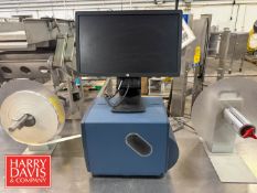 Do Datamax-Oneil I-Class Printer, (2) Labelmate Label Unwinders and Hewlett Packard Monitor