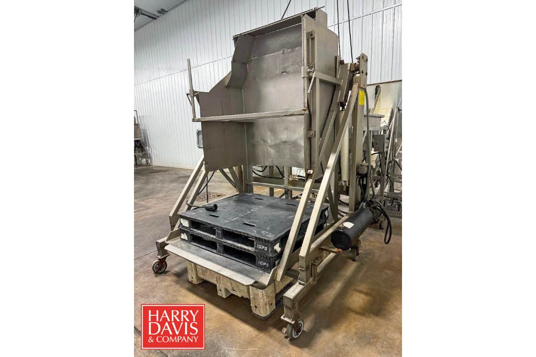 Materials Transportation 3,000 LB Capacity Portable S/S Tote Dumper, Model: LEC, S/N: 4701 (Subject - Image 4 of 8