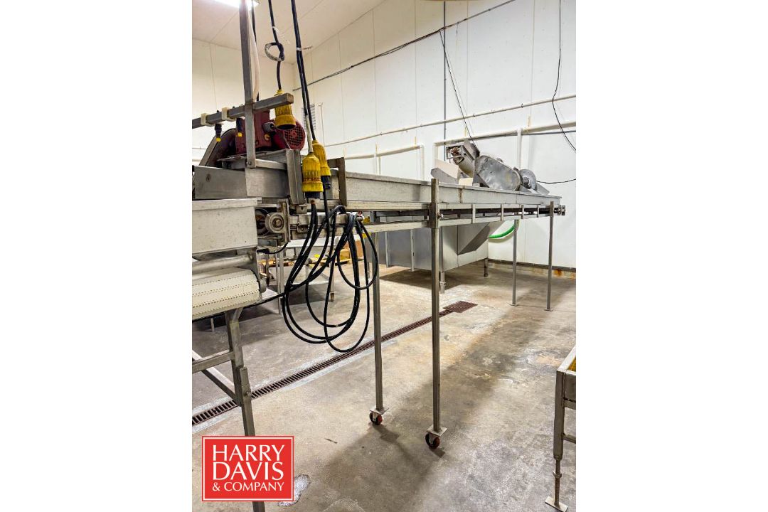 S/S Incline Conveyor: 208" x 11.5": Mounted on Castors (Subject to BULK BID: Lot 6) - Image 4 of 5