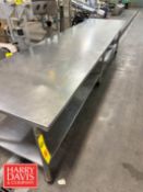 S/S Table Mounted On Casters