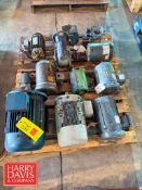 Assorted Motors: 1.5 HP – 7.5 HP and Gear Box