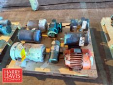 Assorted Motors: .5 HP – 5 HP and Gear Box