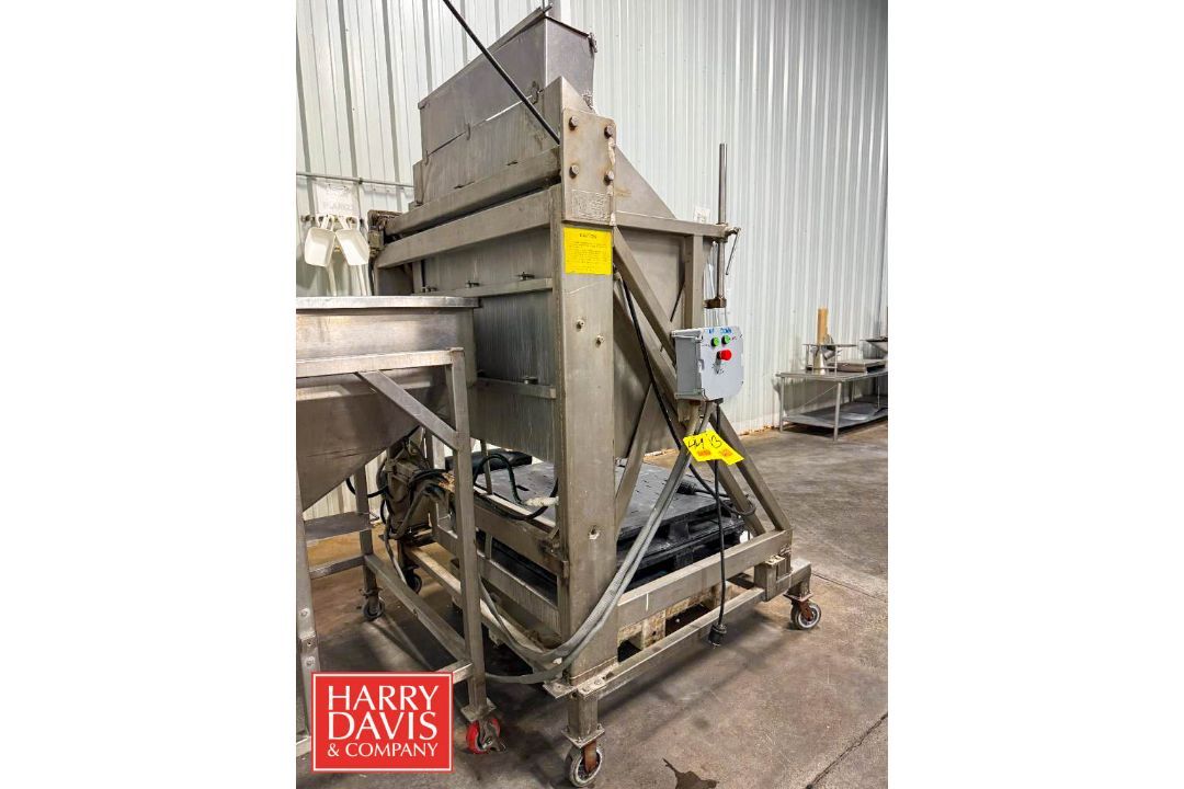 Materials Transportation 3,000 LB Capacity Portable S/S Tote Dumper, Model: LEC, S/N: 4701 (Subject - Image 7 of 8