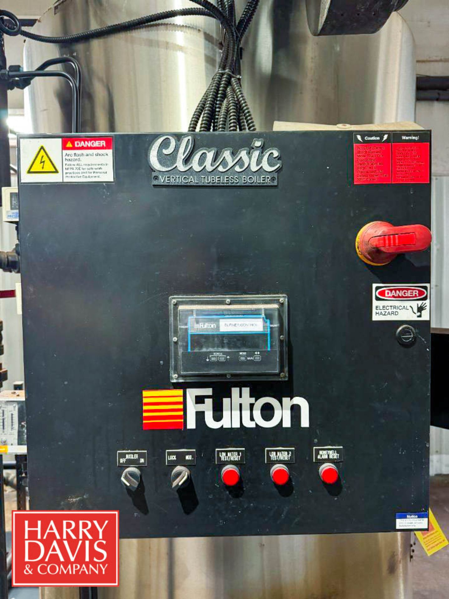 2018 Fulton Natural Gas Steam Boiler, Model: ICS-50, S/N: B03764304 with 40 Gallon Blow Down Tank, - Image 7 of 20