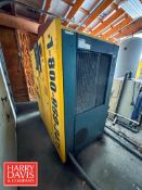 Kaeser Rotary Screw Compressor: 3’ Width x 78” Height, Model: BSD-60, S/N: 1017 with 60 HP Motor