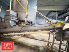 Rietz Thermascrew Portable Incline S/S Screw Auger: 15' x 1', Model: TL-12-K2215, S/N: 66569