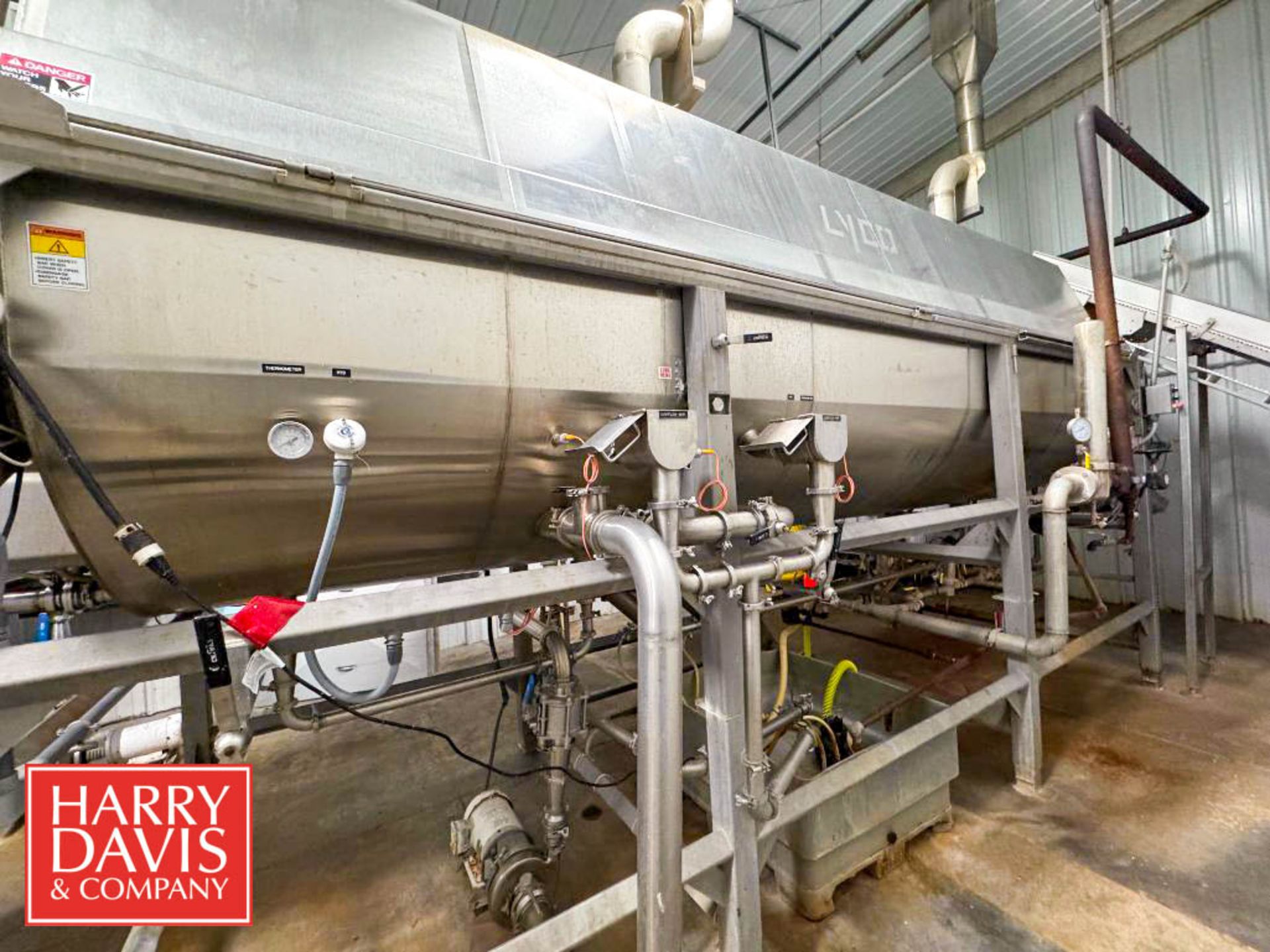 Lyco Blancher: 19' x 7’, Model: Cooker-Cooler, S/N: RDB 6315 77754 with S/S Control Panel with Allen - Image 7 of 15
