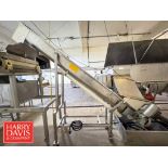 Portable S/S Incline Screw Auger: 11' x 9.5" (Subject to BULK BID: Lot 6)