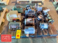 Assorted Motors: .75 HP – 2 HP and Gear Box