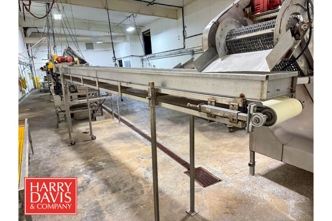 S/S Incline Conveyor: 208" x 11.5": Mounted on Castors (Subject to BULK BID: Lot 6) - Image 2 of 5