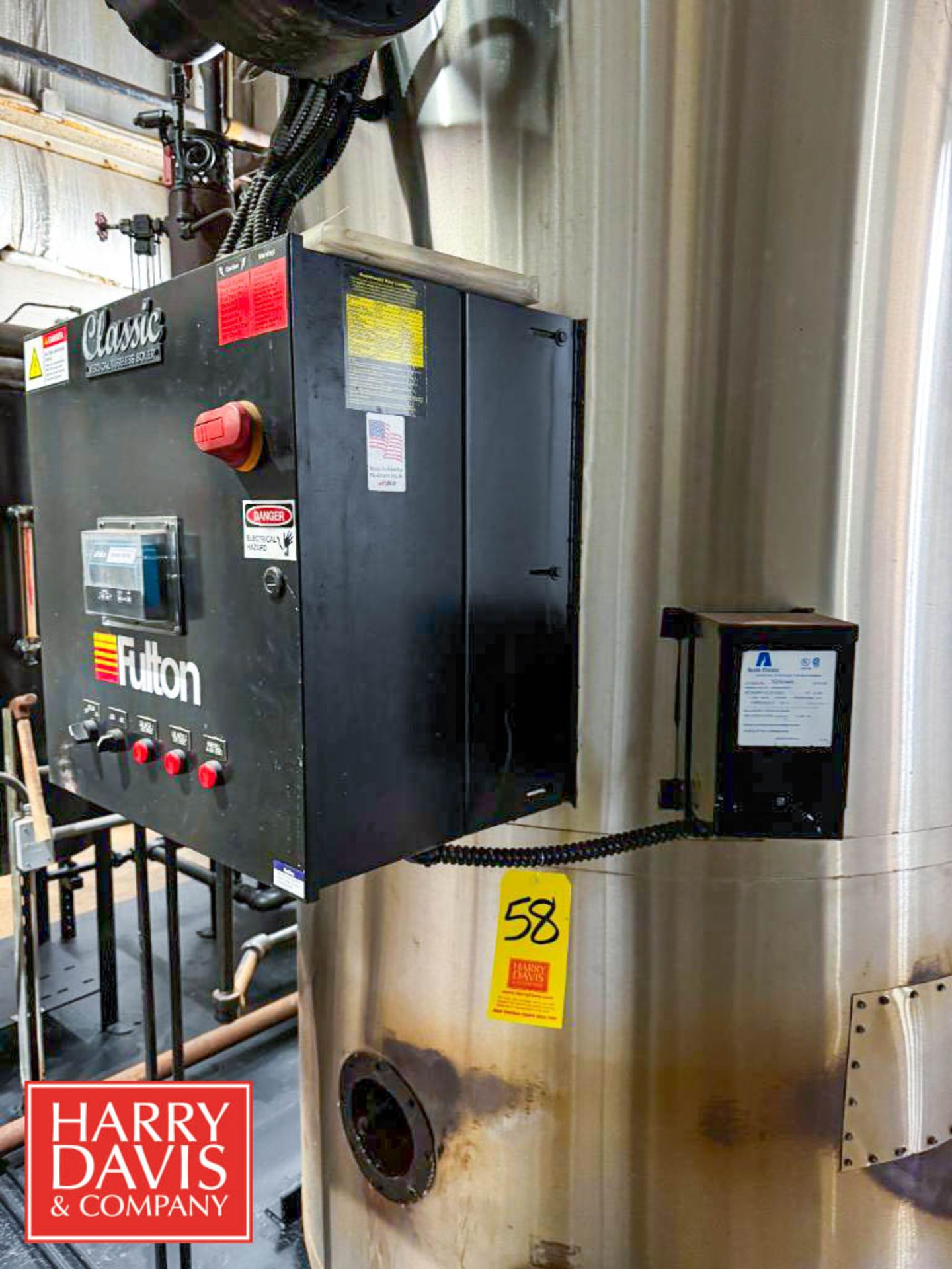 2018 Fulton Natural Gas Steam Boiler, Model: ICS-50, S/N: B03764304 with 40 Gallon Blow Down Tank, - Image 10 of 20