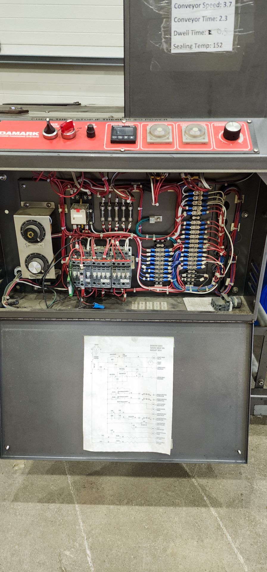 Damark Semi Automatic Tray Overwarpper with Integrated Shrink Tunnel Model B34C Year 2014 - Image 12 of 12