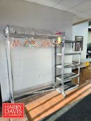 Rolling Hanging Closet with 5-Layer Shelf