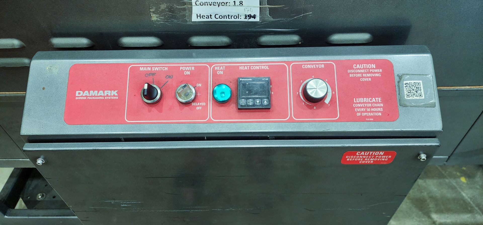 Damark Semi Automatic Tray Overwarpper with Integrated Shrink Tunnel Model B34C Year 2014 - Image 7 of 12