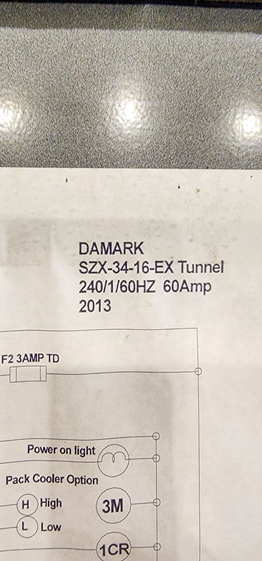 Damark Semi Automatic Tray Overwarpper with Integrated Shrink Tunnel Model B34C Year 2014 - Image 10 of 12