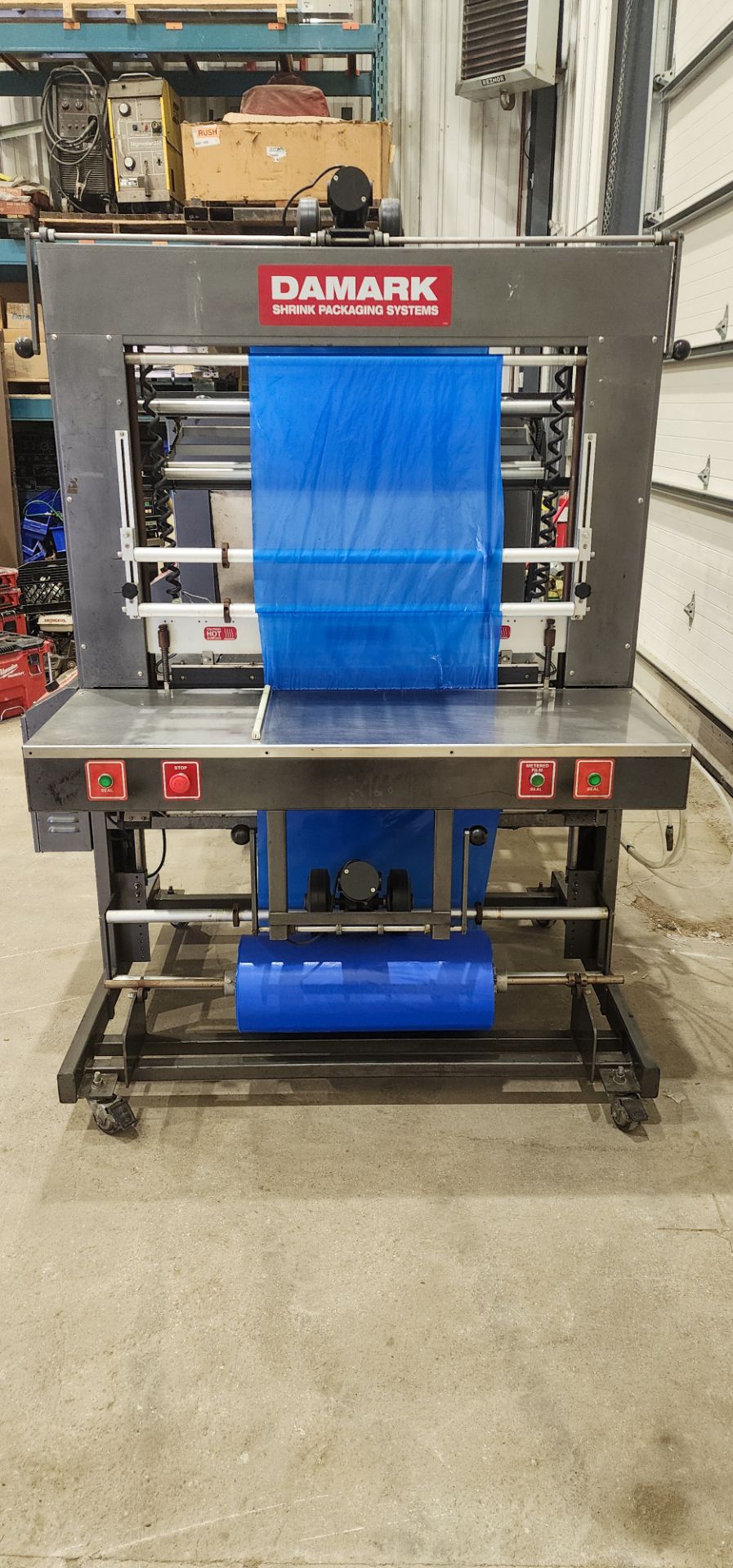 Damark Semi Automatic Tray Overwarpper with Integrated Shrink Tunnel Model B34C Year 2014 - Image 6 of 12