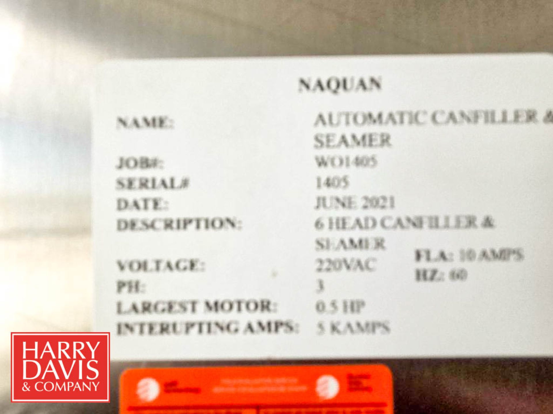 Agosea Canada High Speed Inline Can Filler and Seamer, S/N: 1405 (set on 200 Lid Capable of running - Image 6 of 16