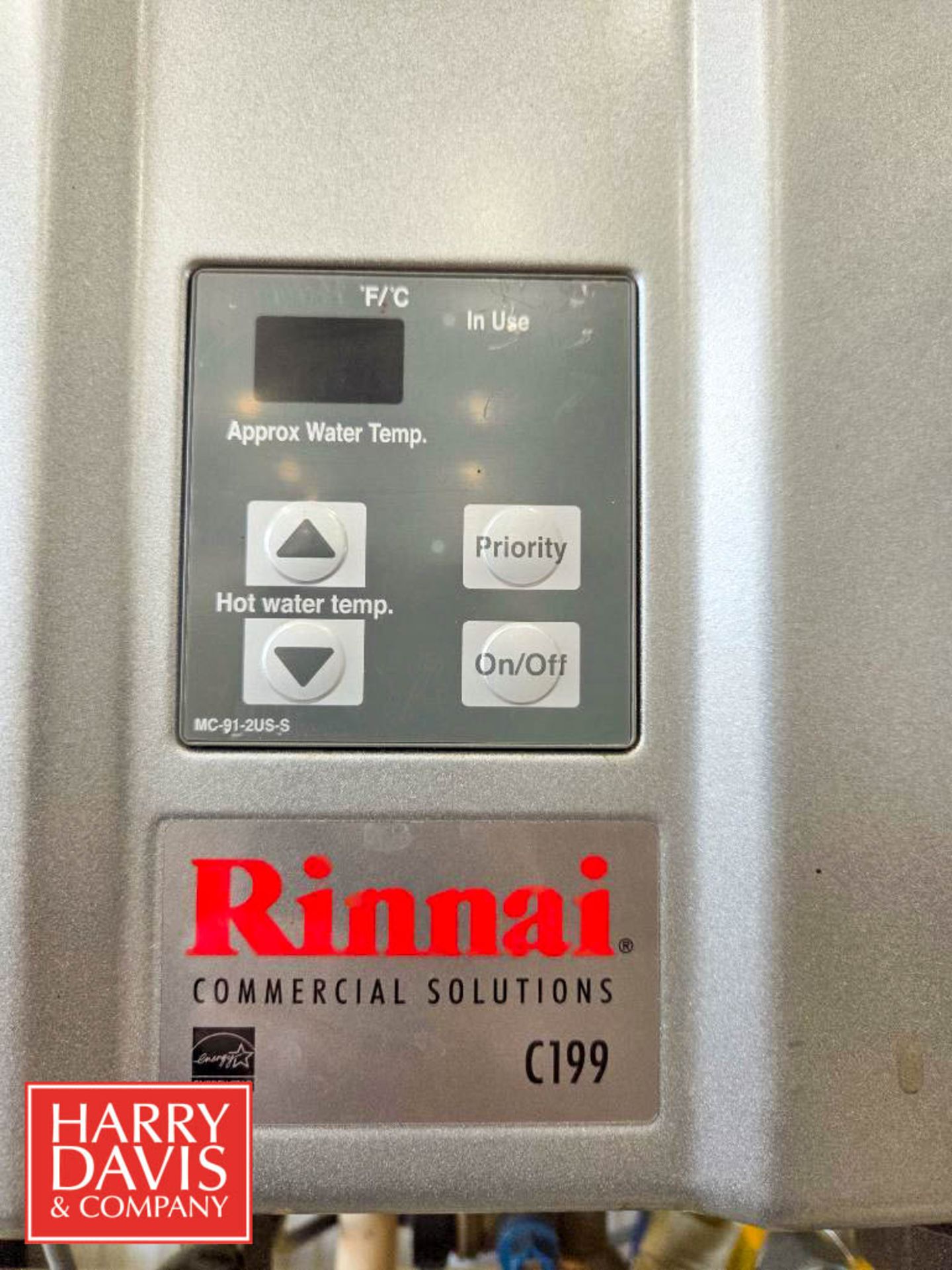 Rinnai Commercial Direct Vent Automatic Instantaneous Water Heater, Model: C199i - Image 5 of 5