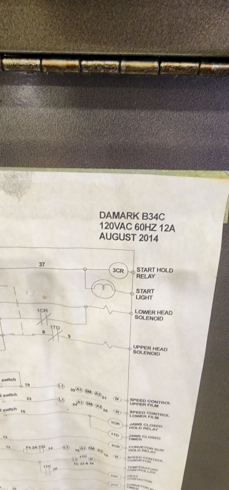 Damark Semi Automatic Tray Overwarpper with Integrated Shrink Tunnel Model B34C Year 2014 - Image 9 of 12