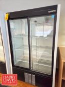 Habco Commercial Double Glass Door Retail Refrigerator