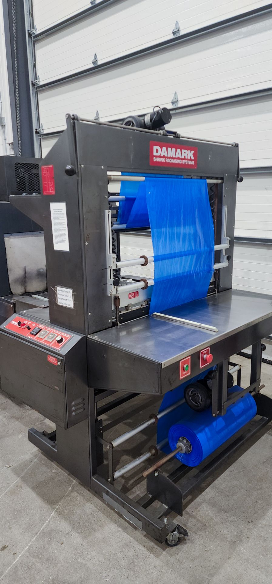 Damark Semi Automatic Tray Overwarpper with Integrated Shrink Tunnel Model B34C Year 2014 - Image 5 of 12