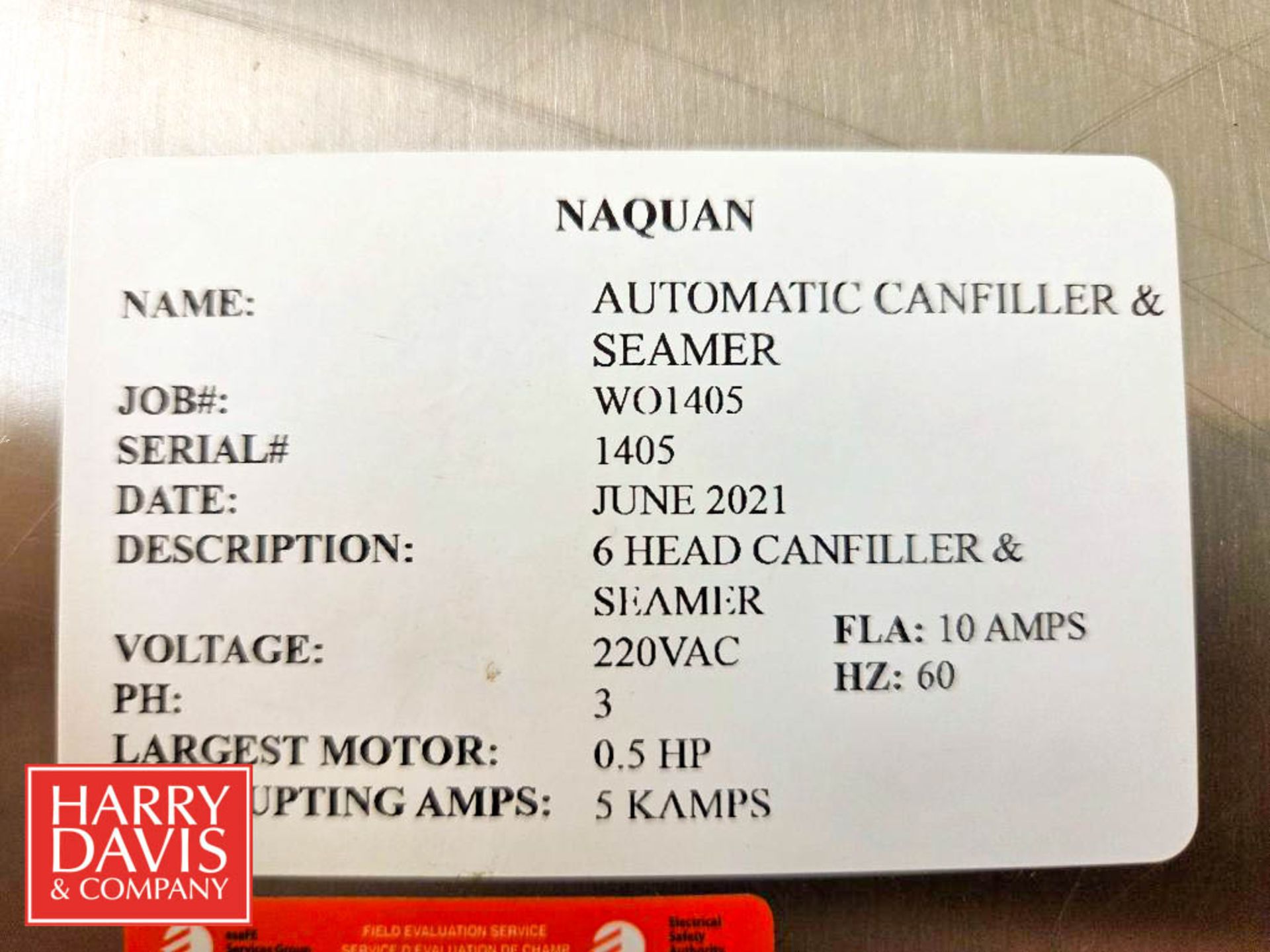 Agosea Canada High Speed Inline Can Filler and Seamer, S/N: 1405 (set on 200 Lid Capable of running - Image 7 of 16