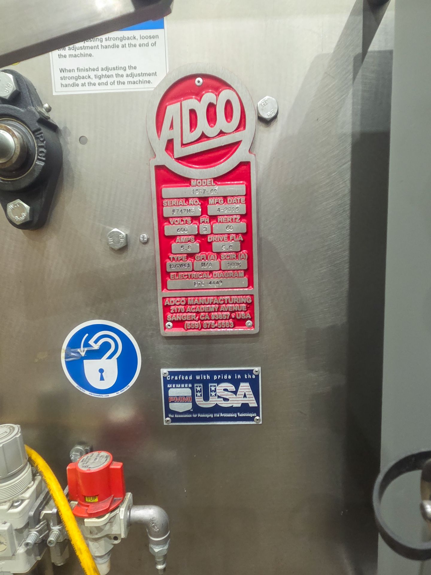 Adco Stainless Steel Semi Automatic Can Cartoner. 2016 Model 15DZ-60 Serial 5747HG with Nordson - Image 14 of 15
