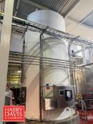 Mueller 10,000 Gallon Jacketed S/S Silo, Model: VSHT, S/N: 18110490701-01 with Inlet/Outlet