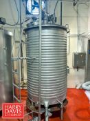 500 Gallon Dome-Top Slope-Bottom S/S Tank with Vertical Agitation